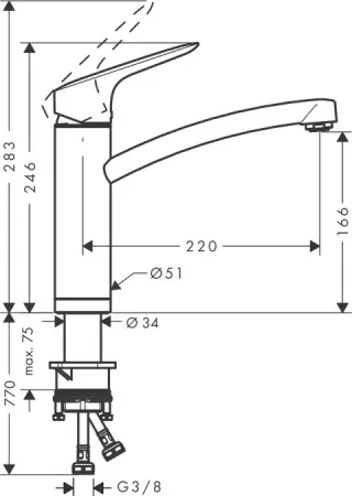 Смеситель Hansgrohe Logis 71833000 хром