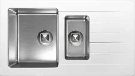 Мойка Tolero Twist TTS-890K белый (890x500 мм) 474438