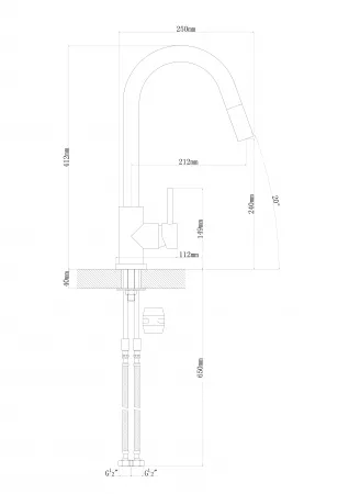 Смеситель Florentina Вита FL Мокко 313.03H.1223.303
