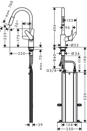 Смеситель Hansgrohe Focus 73880000 хром
