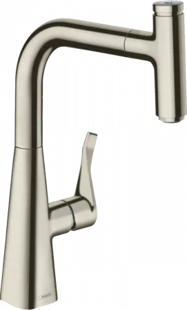 Смеситель Hansgrohe Metris Select 73802800 под сталь