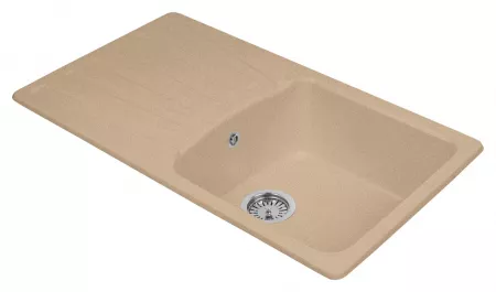 Мойка AquaGranitEx M-12 (302) песочный (840x495 мм)