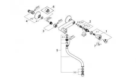 Смеситель Grohe Costa L 31187001 хром