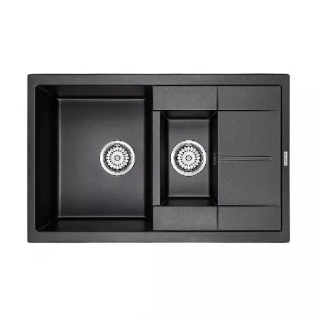 Мойка Paulmark Feste PM237850-BL черный (775x495 мм)