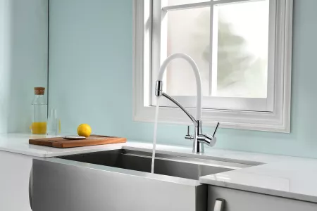 Смеситель Paulmark Siеgen Si213111-CrW хром/белый