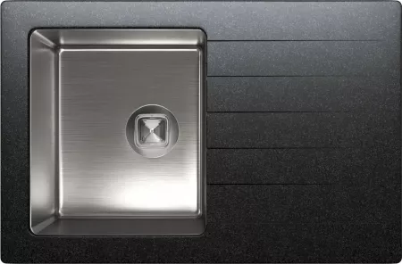 Мойка Tolero Twist TTS-760 черный (760x500 мм) 474148