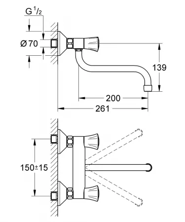 Смеситель Grohe Costa L 31187001 хром