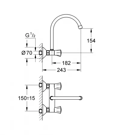 Смеситель Grohe Costa L 31191001 хром