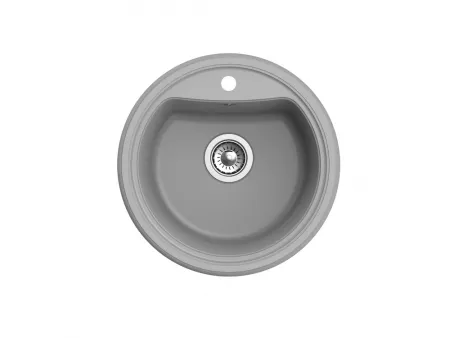 Мойка Ewigstein Antik R50 серый металлик (515x515 мм) A- R50 сер мет