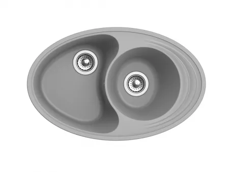Мойка Ewigstein Elegant W90KF серый металлик (825x515 мм) E- W90KF сер мет