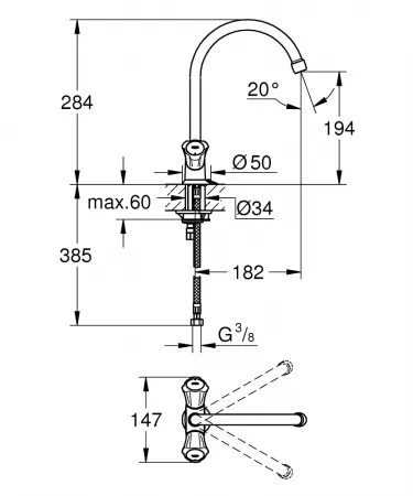 Смеситель Grohe Costa L 31812001 хром