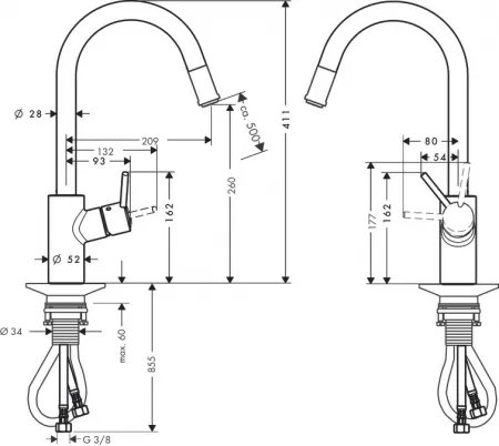 Смеситель Hansgrohe Talis 14872000 хром