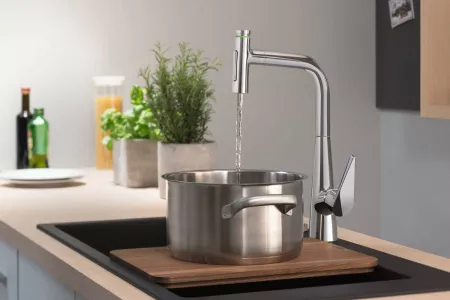 Смеситель Hansgrohe Talis Select 73867800 под сталь