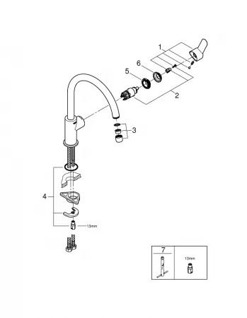 Смеситель Grohe BauEdge 31367000 хром