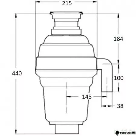 Измельчитель пищевых отходов Bone Crusher 1000 (BC1000-AS)