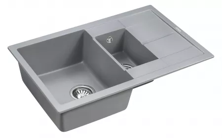 Мойка Paulmark Feste PM237850-GRM серый металлик (775x495 мм)