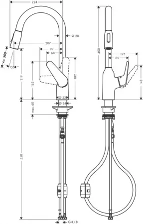 Смеситель Hansgrohe Focus 71800000 хром