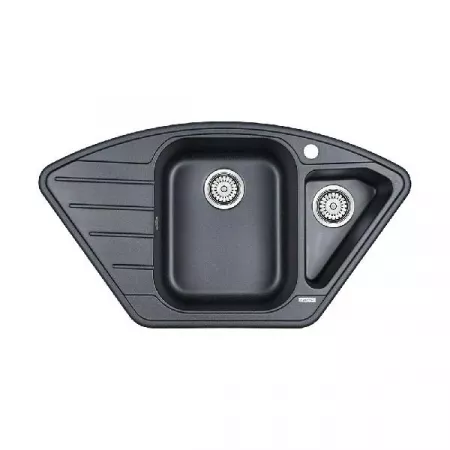 Мойка Paulmark Weise PM529050-BLM черный металлик (890x490 мм)