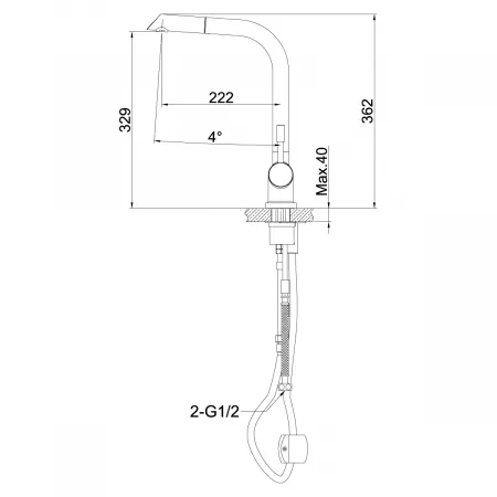 Смеситель Lemark Expert LM5075S матовый