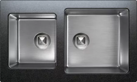 Мойка Tolero Twist TTS-840 черный (840x500 мм) 474308