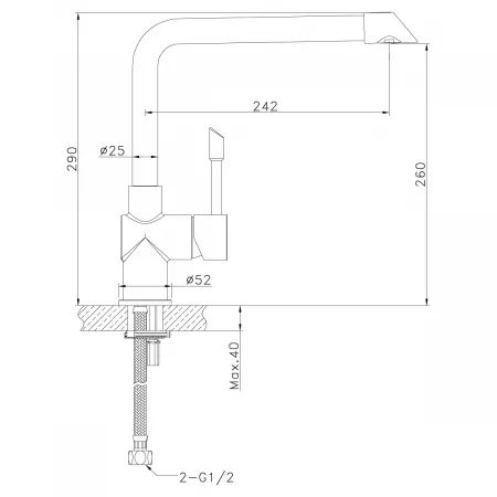 Смеситель Lemark Expert LM5074S матовый