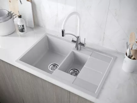 Мойка Paulmark Feste PM237850-GR серый (775x495 мм)