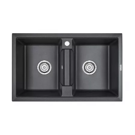 Мойка Paulmark Zwilling PM238150-BL черный (810x500 мм)