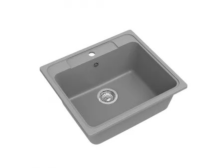 Мойка Ewigstein Elegant 60 серый металлик (570x510 мм) E- 60 сер мет