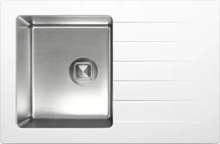 Мойка Tolero Twist TTS-760 белый (760x500 мм) 474117