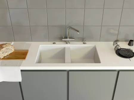 Мойка Omoikiri Kitagawa 83-2-U-GR leningrad grey (836x488 мм) 4993810
