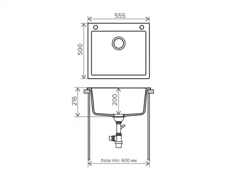 Мойка Tolero Classic R-111 сафари (555x500 мм) 765643