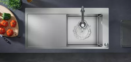 Смеситель Hansgrohe Metris Select 73804800 под сталь