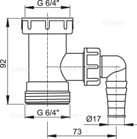 Патрубок AlcaPlast A30