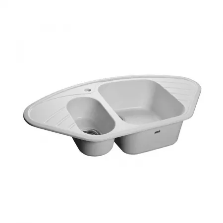 Мойка GranFest Corner иней (505x950 мм) C-960 E иней