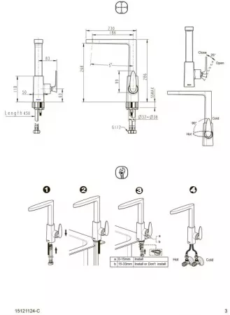 Смеситель Bravat Spring F779113C-1 хром