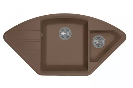 Мойка Flortek Крокус 980 мокко (980x500 мм) 23.040.E0980.303