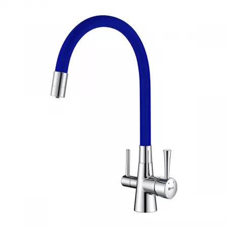Смеситель Lemark Comfort LM3075C-Blue хром/синий