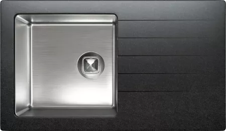 Мойка Tolero Twist TTS-860 черный (860x500 мм) 474384