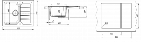 Мойка Dr. Gans Лора-620 терракота 25.020.A0620.406 (620x510 мм)