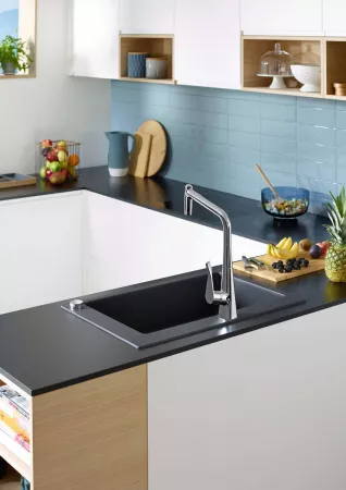 Смеситель Hansgrohe Metris Select 73806000 хром