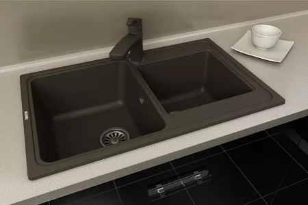 Мойка Ewigstein Elegant 80D темно-бежевый (775x480 мм) E- 80D темно-бежевый