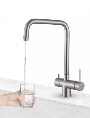 Смеситель Paulmark Wetter We213030-SS нержавеющая сталь