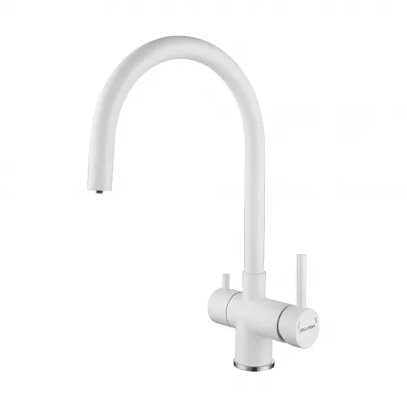 Смеситель Paulmark Heller He213218-431 белый матовый
