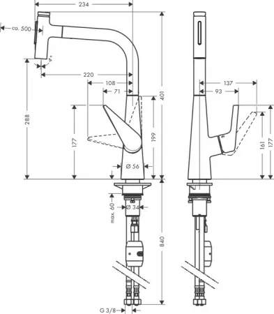 Смеситель Hansgrohe Talis Select 72823000 хром
