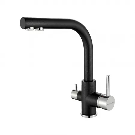 Смеситель Paulmark Essen Es213011-418 черный металлик