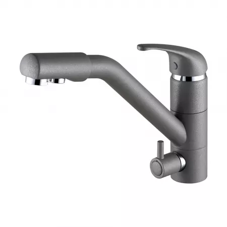 Смеситель Paulmark Hessen He213017-402 серый металлик