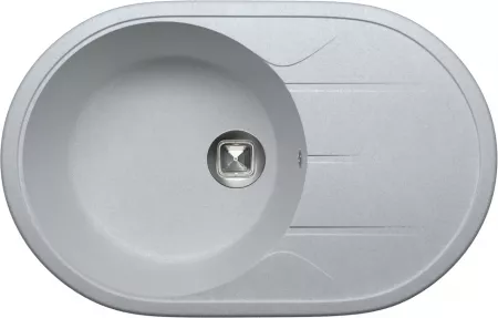 Мойка Tolero Classic R-116 серый металлик (775x500 мм) 472977