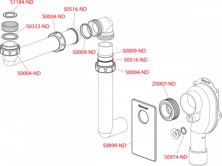 Сифон AlcaPlast A873 (d 50 мм)