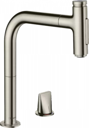 Смеситель Hansgrohe Metris Select 73818800 под сталь