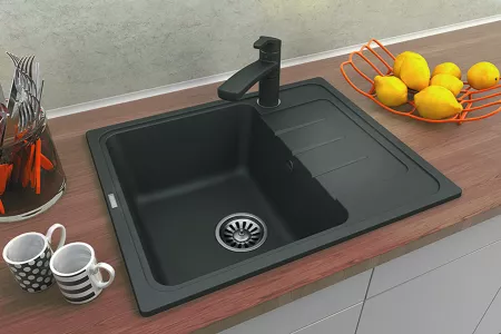 Мойка Ewigstein Elegant 45F антрацит (580x475 мм) E- 45F антрацит